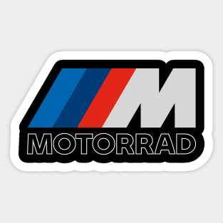 BMW M Motorrad Motorcycle Tee Sticker